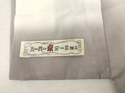 平和屋着物●訪問着　駒刺繍　吉祥花筏文　金彩　嘘つき襦袢　正絹　逸品　AABL4109cs