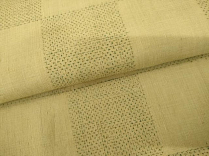 平和屋着物●結城紬　市松　正絹　逸品　AABL4110cs