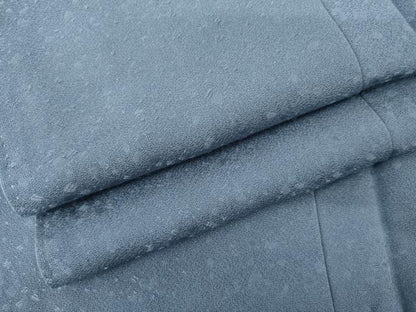平和屋着物●上質な色無地　霞地紋　薄群青色　正絹　逸品　AABL4115cs