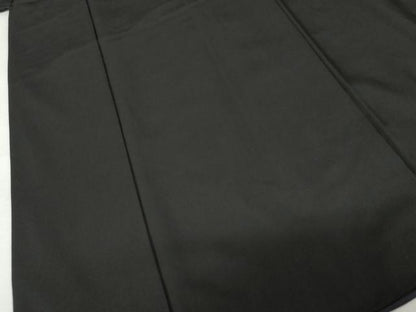 平和屋着物●男性　黒紋付　正絹　逸品　AABL4117cs