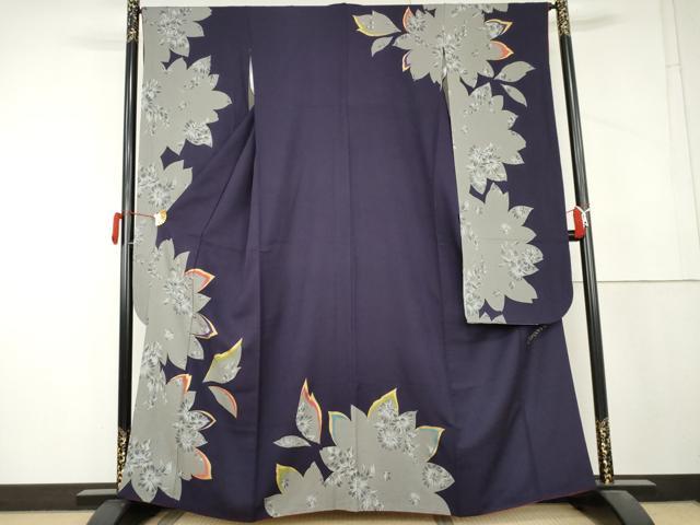 平和屋着物●豪華振袖　Garconniere　草花文　金彩　鈴乃屋扱い　正絹　逸品　AABL4118cs