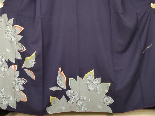 平和屋着物●豪華振袖　Garconniere　草花文　金彩　鈴乃屋扱い　正絹　逸品　AABL4118cs
