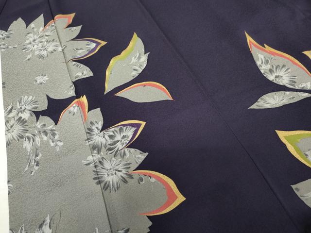 平和屋着物●豪華振袖　Garconniere　草花文　金彩　鈴乃屋扱い　正絹　逸品　AABL4118cs