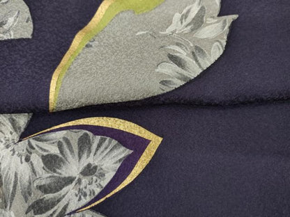 平和屋着物●豪華振袖　Garconniere　草花文　金彩　鈴乃屋扱い　正絹　逸品　AABL4118cs