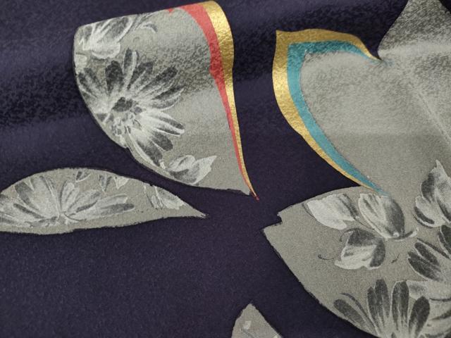 平和屋着物●豪華振袖　Garconniere　草花文　金彩　鈴乃屋扱い　正絹　逸品　AABL4118cs