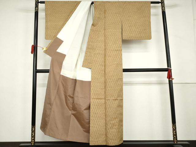 平和屋着物●本場琉球絣　紬　正絹　逸品　AABL4121cs