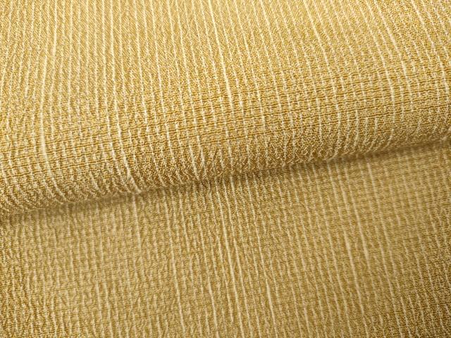 平和屋着物●本塩沢　縞　正絹　逸品　AABL4123cs