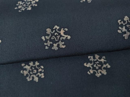平和屋着物●上質な小紋　舞花文　正絹　逸品　AABL4129cs