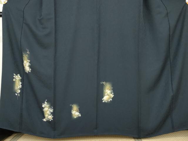 平和屋着物●訪問着　草花文　暈し染め　金彩　正絹　逸品　AABL4136cs