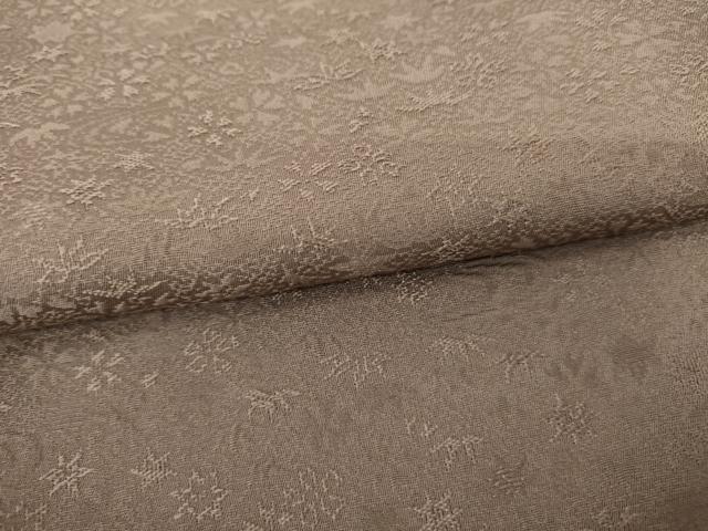 平和屋着物●上質な色無地　草花地紋　江戸鼠色　さが美扱い　ロング丈　正絹　逸品　AABL4150cs