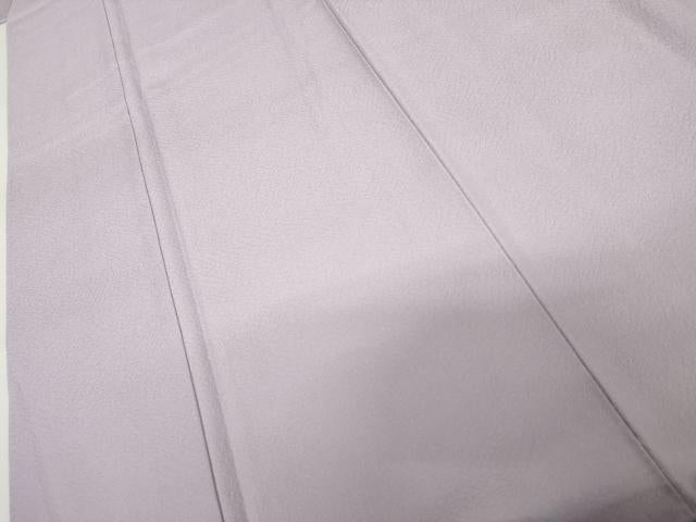 平和屋着物●上質な色無地　氷割れ地紋　薄葡萄色　正絹　逸品　AABL4151cs