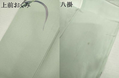 平和屋着物●訪問着　友禅　枝花文　暈し染め　正絹　逸品　AABL4159cs