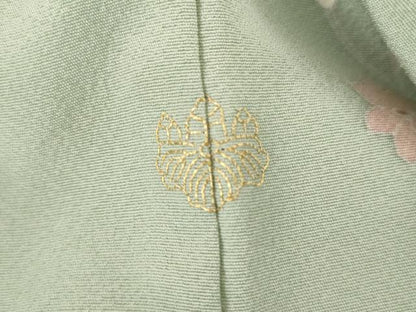 平和屋着物●訪問着　友禅　枝花文　暈し染め　正絹　逸品　AABL4159cs