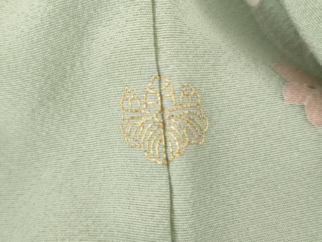 平和屋着物●訪問着　友禅　枝花文　暈し染め　正絹　逸品　AABL4159cs