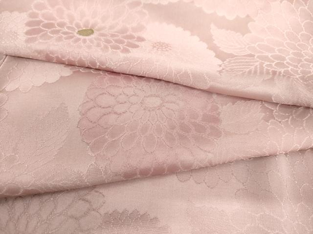平和屋着物▼上質な小紋　地紋起こし　菊　暈し染め　正絹　逸品　AABL4160cs