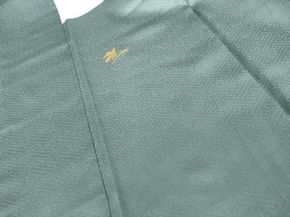 平和屋着物●英王室献上友禅作家　木下勝功　訪問着　駒刺繍　枝花文　暈し染め　金糸　金彩　正絹　逸品　AABL4167cs