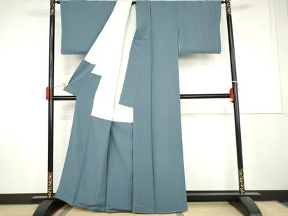 平和屋着物●上質な色無地　舛花色　正絹　逸品　未使用　AABL4171cs