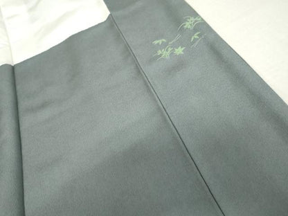 平和屋着物●訪問着　花松文　藤花房　暈し染め　金彩　正絹　逸品　AABL4173cs