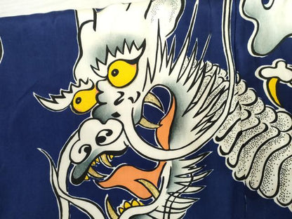 平和屋着物●男性　アンティーク　大正ロマン　訪問着　立波に龍　AABL4184cs