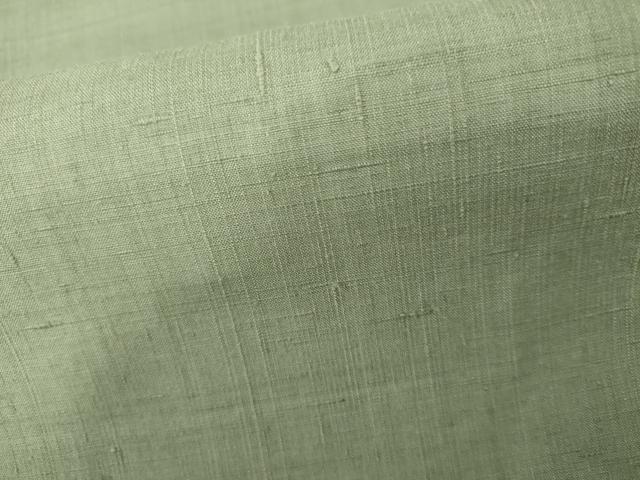 平和屋着物●結城紬　色無地　薄青色　正絹　逸品　未使用　AABL4188cs