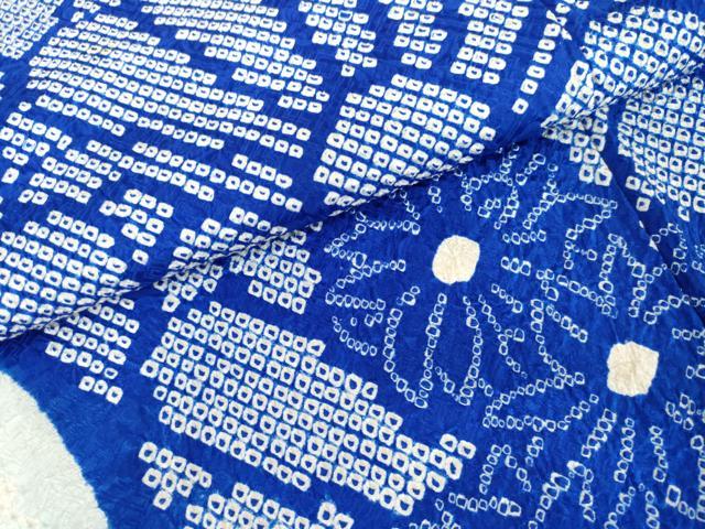 平和屋着物●訪問着　総絞り　花青海波　正絹　逸品　AABL4194cs