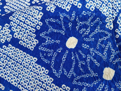 平和屋着物●訪問着　総絞り　花青海波　正絹　逸品　AABL4194cs