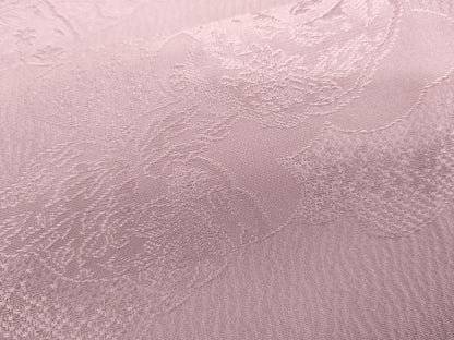 平和屋着物●上質な色無地　草花地紋　菖蒲色　正絹　逸品　AABL4197cs