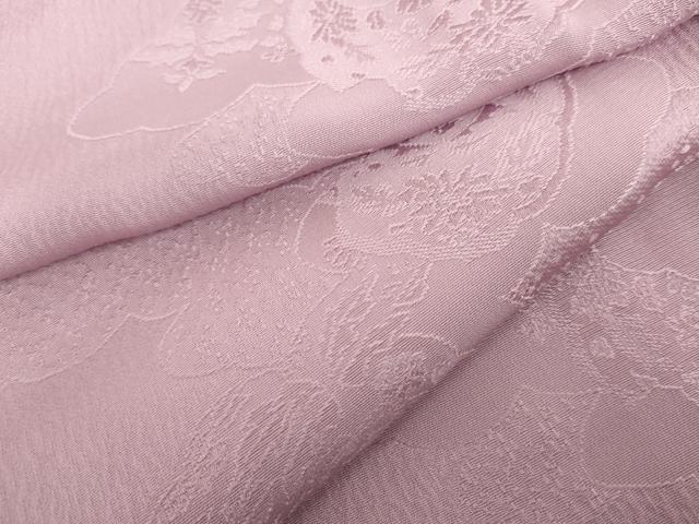 平和屋着物●上質な色無地　草花地紋　菖蒲色　正絹　逸品　AABL4197cs