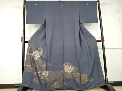 平和屋着物●豪華色留袖　土車　金彩　正絹　逸品　AABL4200cs