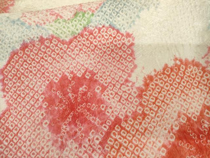 平和屋着物●豪華振袖　総絞り　枝梅文　正絹　逸品　AABL4206cs