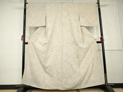 平和屋着物●上質な紬　霞文　正絹　逸品　AABL4212cs