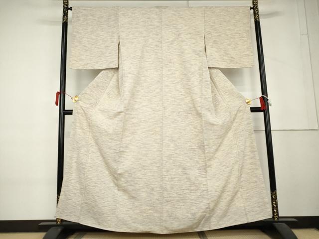 平和屋着物●上質な紬　霞文　正絹　逸品　AABL4212cs