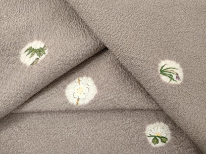 平和屋着物●訪問着　絞り　花丸文　正絹　逸品　未使用　AABL4216cs
