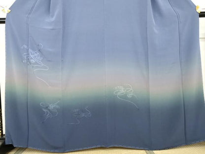 平和屋着物●中国三大刺繍　スワトウ刺繍　汕頭刺繍　総刺繍　訪問着　花楽器文　暈し染め　正絹　逸品　未使用　AABL4220cs