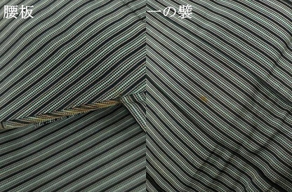 平和屋着物●男性　行灯袴　縞　正絹　逸品　AABL4223cs