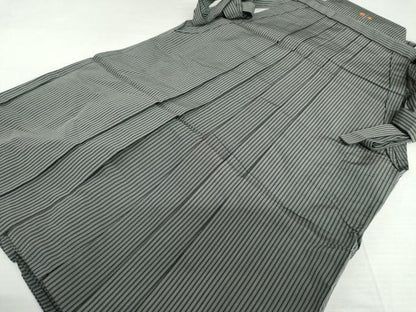 平和屋着物●男性　行灯袴　縞　正絹　逸品　AABL4223cs
