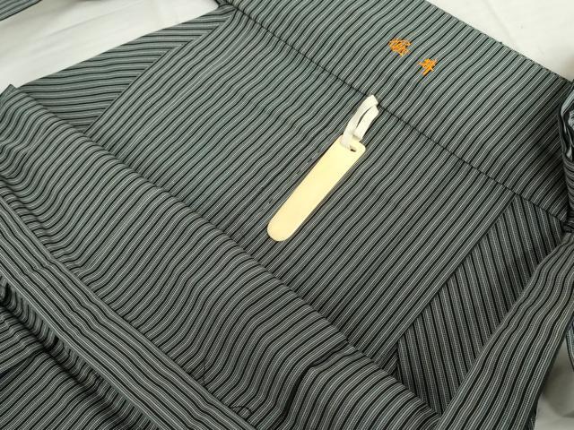 平和屋着物●男性　行灯袴　縞　正絹　逸品　AABL4223cs