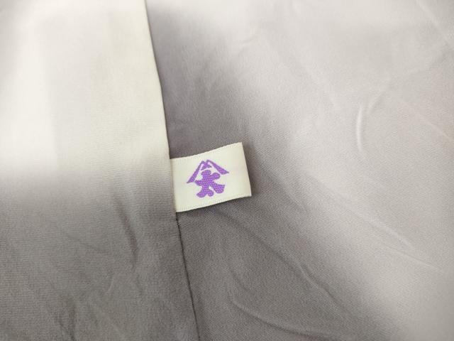 平和屋着物●中国三大刺繍　汕頭刺繍　スワトウ刺繍　相良刺繍　総刺繍　訪問着　絞り　格子花鳥文　金糸　正絹　逸品　AABL4228cs