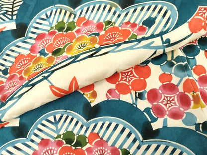 平和屋着物●豪華振袖　型染め　松竹梅文　正絹　逸品　AABL4230cs