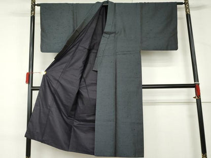 平和屋着物●男性　紬　霞文　正絹　逸品　AABL4232cs
