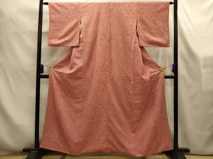 平和屋着物■大変加工の良い総絞り小紋　正絹　逸品　AABL4243sx