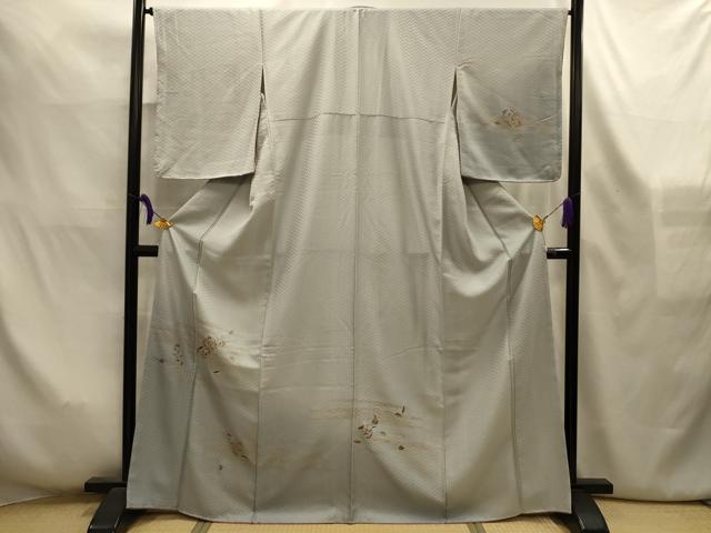平和屋着物■訪問着　刺繍　草花文　金糸　金彩　正絹　逸品　AABL4248sx