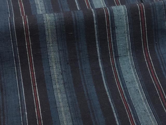 平和屋着物■上質な紬　間道　正絹　逸品　AABL4259sx