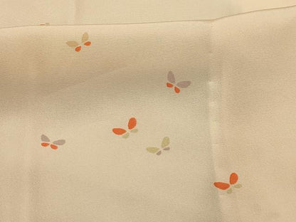平和屋着物■長襦袢　無双仕立て　舞蝶文　正絹　逸品　AABL4261sx