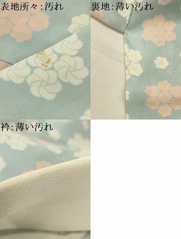 平和屋着物■長襦袢　無双仕立て　花間道　正絹　逸品　AABL4262sx