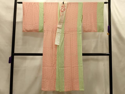 平和屋着物■長襦袢　無双仕立て　麻の葉文様　やまと誂製　半衿刺繍　正絹　逸品　AABL4264sx