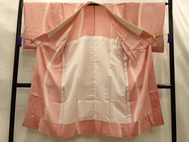 平和屋着物■長襦袢　無双仕立て　花丸文　暈し染め　やまと誂製　正絹　逸品　AABL4266sx