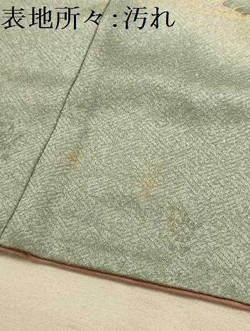 平和屋着物■訪問着　流水花文　暈し染め　金彩　正絹　逸品　AABL4275sx