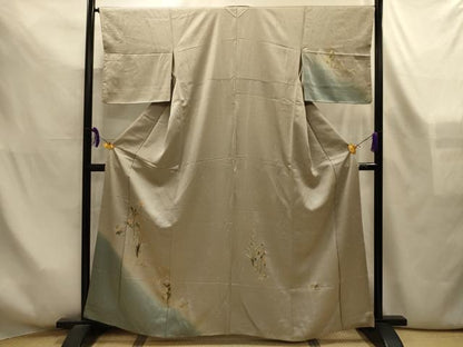 平和屋着物■訪問着　流水花文　暈し染め　金彩　正絹　逸品　AABL4275sx