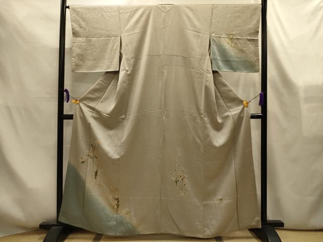 平和屋着物■訪問着　流水花文　暈し染め　金彩　正絹　逸品　AABL4275sx